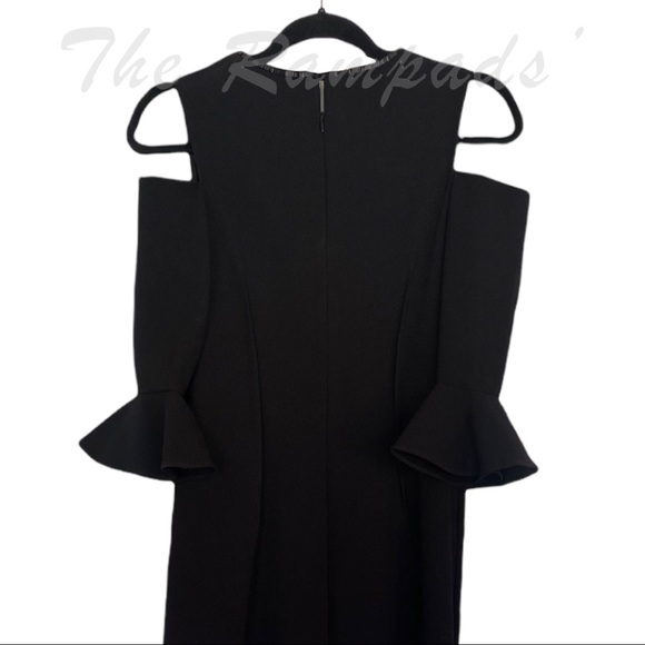 NWT Rickie Freeman for Teri Jon Black Detail Formal Evening Dress Size 6 - Picture 6 of 14